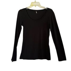 Tresics Classic Black Long Sleeve Top Size L